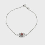 Silver & Carnelian Sacral Chakra Bracelet