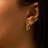 Curb Chain Stud Earrings