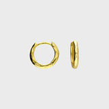 Faceted Huggie Earrings