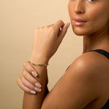Emerald Paperclip Chain Bracelet