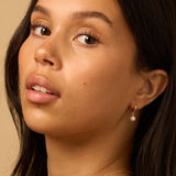 Pearl Huggie Earrings