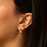 Square Huggie Earrings