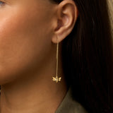 Worker Bee Pull Through Earrings