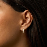 Cubic Zirconia Huggie Earrings