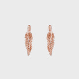 Feather Plume Stud Earrings