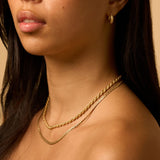 Basket Weave Hoop Earrings
