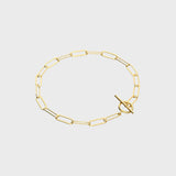 T-bar Paperclip Chain Bracelet