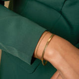 Greek Herringbone Snake Chain Bracelet