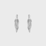 Feather Plume Stud Earrings