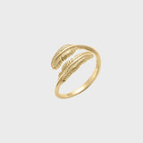 Adjustable Protection Feather Ring