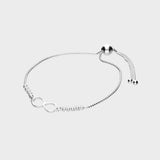 Crystal Infinity Slider Bracelet