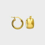 Chunky Oval Hoop Earrings