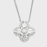 Cubic Zirconia Clover Necklace