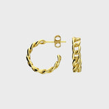 Curb Chain Stud Earrings