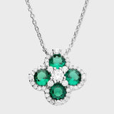 Emerald Clover Necklace