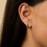 Rainbow Huggie Earrings
