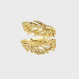 Adjustable Floating Feather Ring