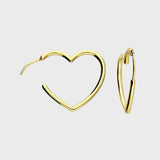 Sweetheart Hoop Earrings