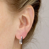 Square J Stud Earrings