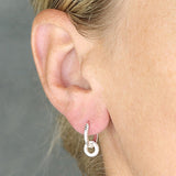 Twisted Charm Huggie Hoop Earrings