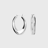Luna Oval Hoop Earrings
