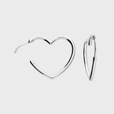 Sweetheart Hoop Earrings