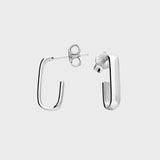 Square J Stud Earrings