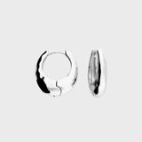 Textured Oval Hoop Earrings