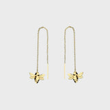 Worker Bee Pull Through Earrings