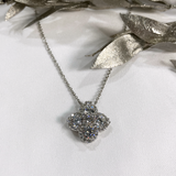 Cubic Zirconia Clover Necklace