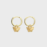 Butterfly Huggie Earrings