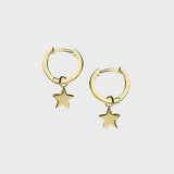 Star Huggie Earrings