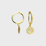 Sun Huggie Earrings