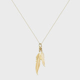 18ct Gold Plume Necklace