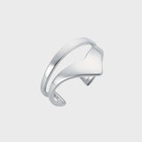 Adjustable Silver Earth Crown Ring