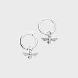 Worker Bee Huggie Earrings