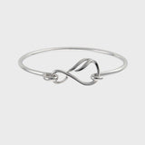 Silver Flame Bangle