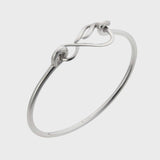 Silver Flame Bangle