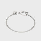 Silver Flame Bangle