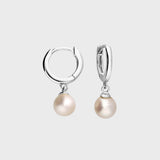 Pearl Huggie Earrings