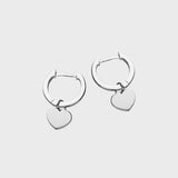 Heart Huggie Earrings