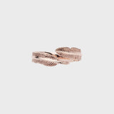 9ct Rose Gold Adjustable Plume Ring