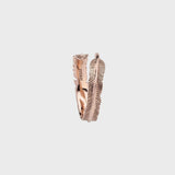 9ct Rose Gold Adjustable Plume Ring