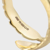 9ct Yellow Gold Adjustable Plume Ring