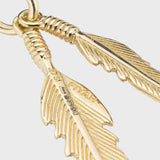 9ct Gold Dual Plume Necklace