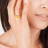 9ct Gold Adjustable Wave Ring