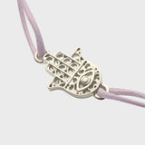 Adjustable Hamsa Hand Friendship Cord Bracelet