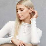 Dainty Angel Wing Heart Necklace