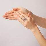 Adjustable Floating Feather Ring