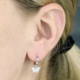 Butterfly Huggie Earrings